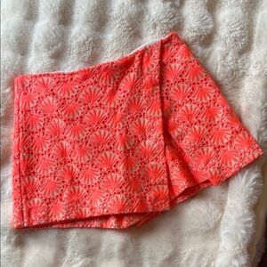 Lilly Pulitzer Coral Mini Skort